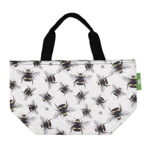 Grey Bumble Bee Recycled Lunch Bag