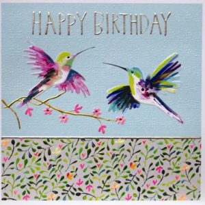 Hummingbirds Happy Birthday