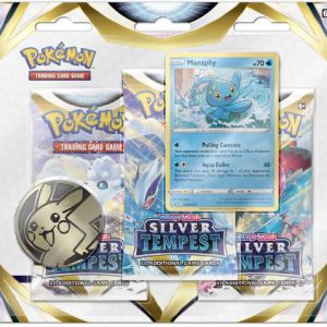 Pokemon Sword & Shield Silver Tempest 3-Pack Booster & Coin