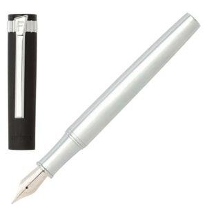 Chrome and Black Prestige Fountain Pen