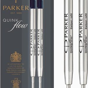 Parker Ballpoint Refill (Black, Medium) 2 Pack