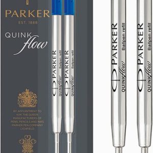 Parker Ballpoint Refill (Blue, Medium) 2 Pack