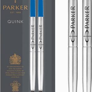 Parker Rollerball Refill (Blue, Medium) 2 Pack