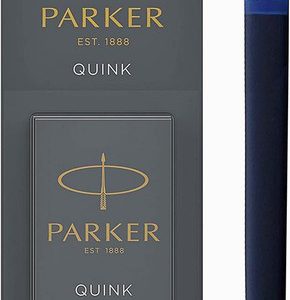 Parker Quink Ink Cartridge (Washable Blue) 10 Pack