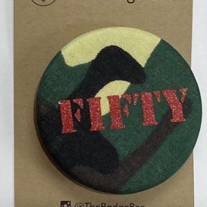 Age 50 Green Camouflage Badge