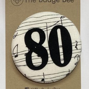 Age 80 Music Badge