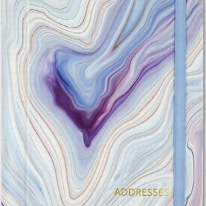 Large Address Book – Blue Agate