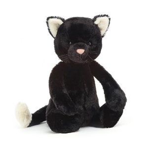 Bashful Black Kitten (Medium)