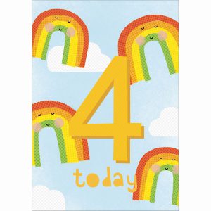 4th Birthday – Rainbow and Smiles