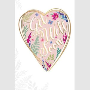Get Well – Floral Heart