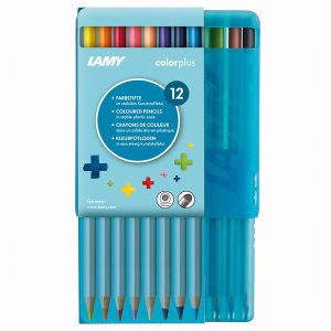 Colorplus Coloured Pencils in Plastic Case (12)