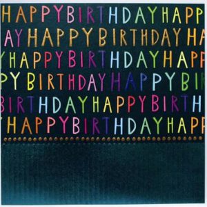 Happy Birthday Rainbow Text