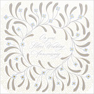 25th Silver – Leaves