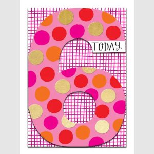 6th Birthday – Polka Dot 6