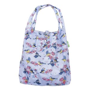 Lilac Blue Tits Shopper