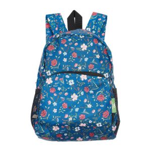 Navy Floral Recycled Backpack Mini