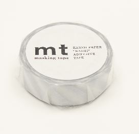 Stripe Silver 2 Washi Masking Tape