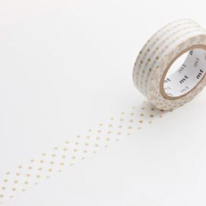 Dot S Gold Washi Masking Tape