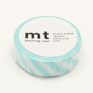 Stripe Mint Blue Washi Masking Tape