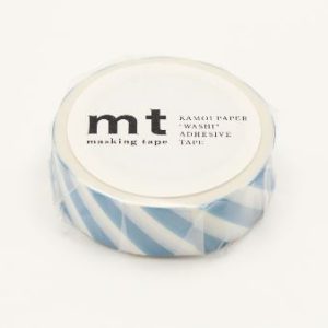 Stripe Grayish Sky Washi Masking Tape