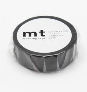 Matte Black Washi Masking Tape