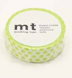 Dot Lime Washi Masking Tape