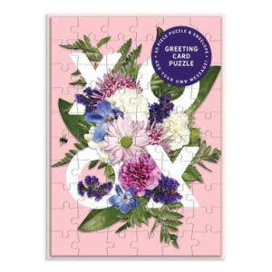 Say It With Flowers XOXO Greeting Card Puzzle