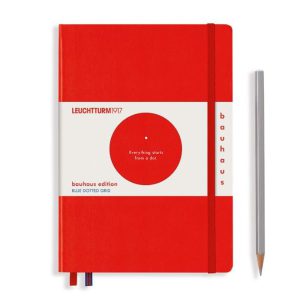 Bauhaus Notebook Red Dotted