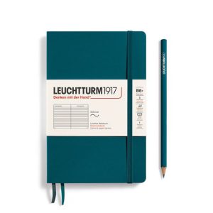 B6+ Softback – Pacific Green (ruled)
