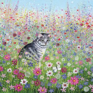 Cat in a Cottage Garden