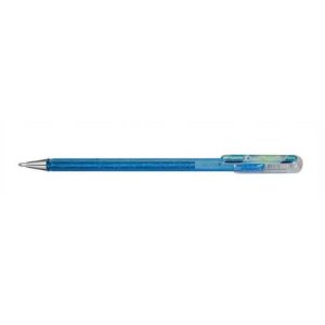 Hybrid Dual Blue Grey/ Metallic Blue & Silver Gel Pen
