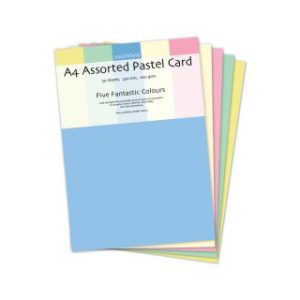 A4 Assorted Pastel Coloured Card (30 Sheets)