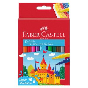 Castle Fibre Tip Pens (12 Pack)