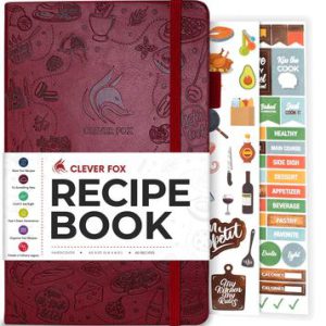 Recipe Book, Burgundy