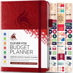 Budget Planner, Wine Red