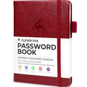 Password Book, Wine Red