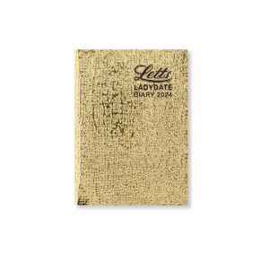 Ladydate Mini Pocket Week to View Diary 2024 (Gold)