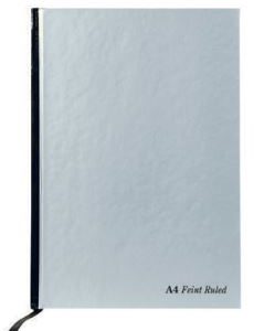 A4 Casebound Silver Notebook