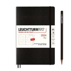 Monthly Planner & Notebook (B6+) 2024, 16 Months, Softcover