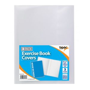 Exercise Book Covers – 3 Pack