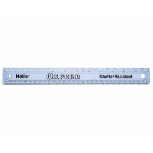 30cm Metric/ Imperial Ruler – Shatter Resistant