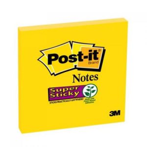Post-it Super Sticky Notes 76x76mm – Ultra Yellow