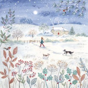 Dog Walking Scene – Pack of 6