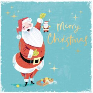 Retro Santa – Pack of 6