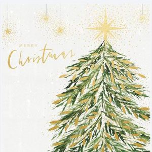 Tree with Gold Leaves – Pack of 6