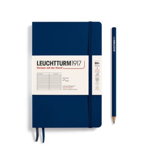 B6+ Softcover – Navy (ruled)