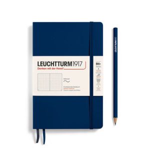 B6+ Softcover – Navy (dotted)