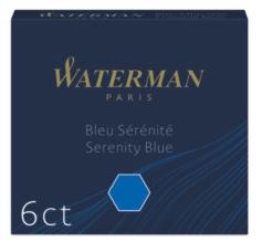Waterman Short Cartridges-Serenity (Florida) Blue