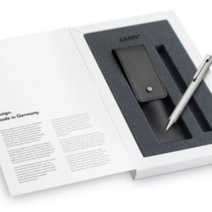 Lamy Econ Brushed Ball Pen with Leather Case