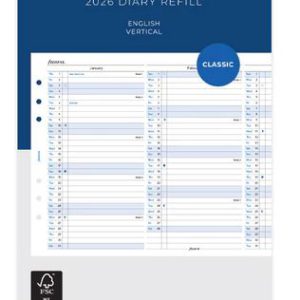 Vertical Year Planner 2026 – Personal